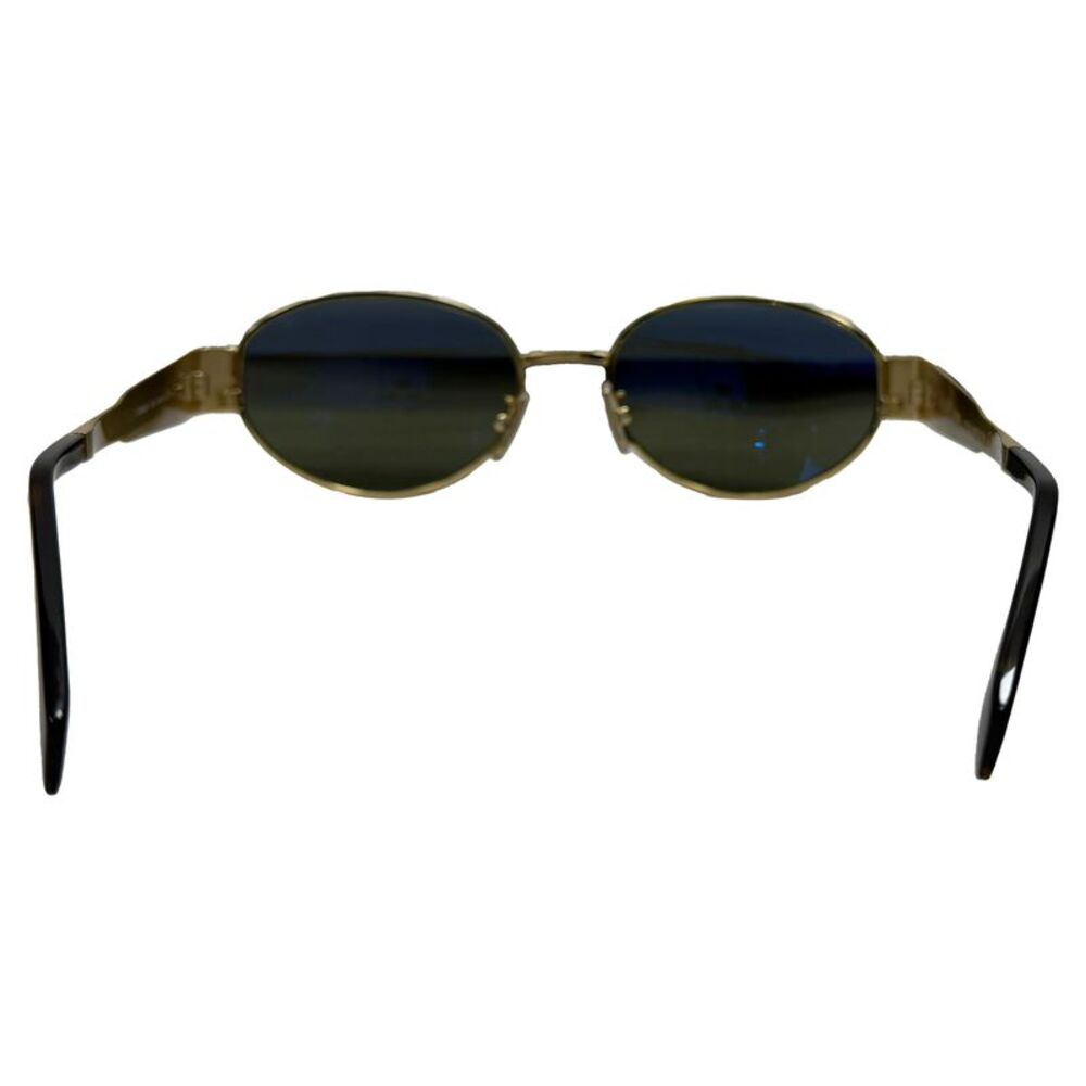 Celine Triomphe Sunglasses in Gold Metal - Picture 2 of 7